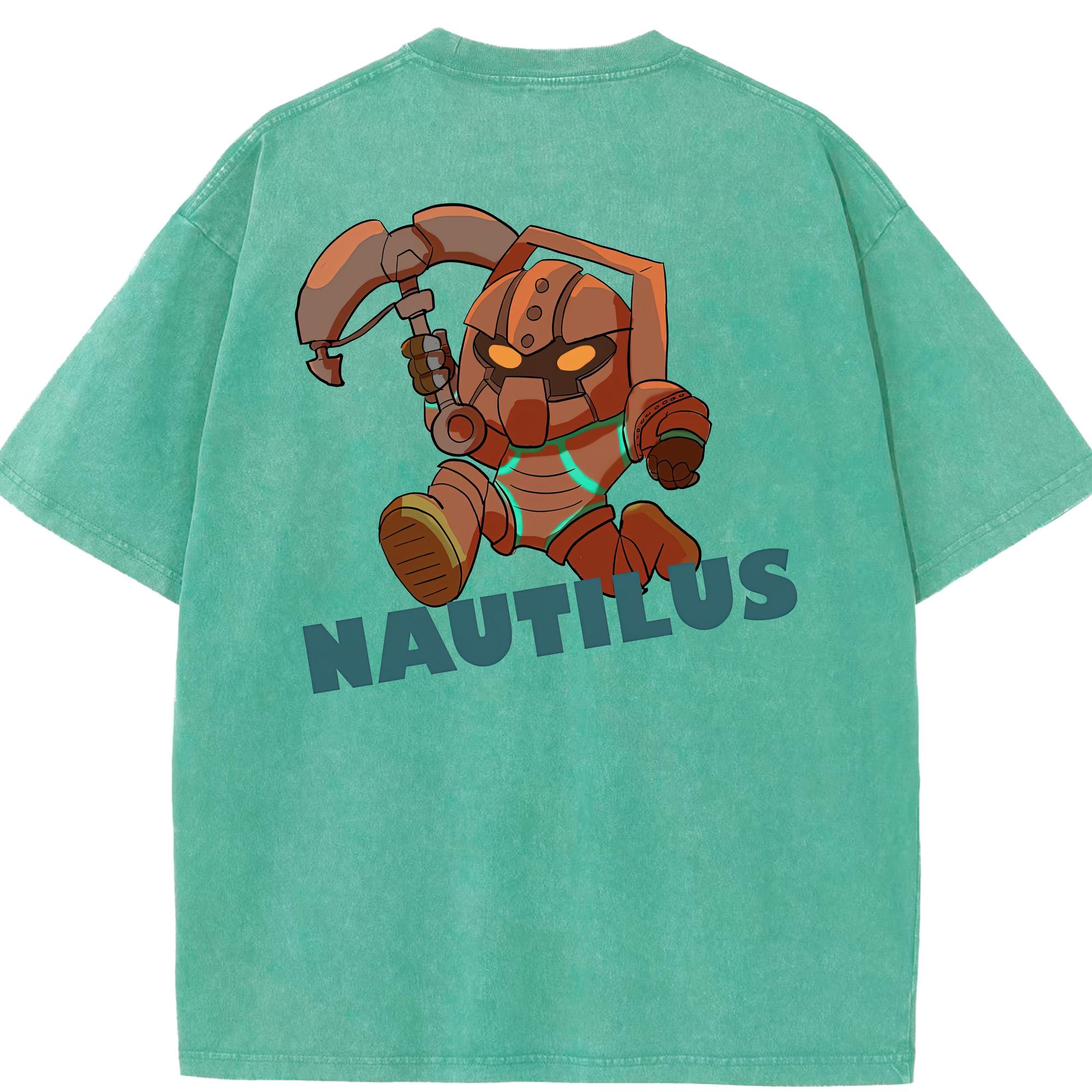 リーグ・オブ・レジェンド League of Legends LOL 綿100% ヴィンテージ風 半袖Tシャツ（背面プリント）